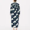 Abito lungo oversize plissettato “Kenzo Archive Rose” in cotone e seta Abito lungo oversize plissettato “Kenzo Archive Rose” in cotone e seta