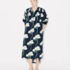 Abito lungo oversize plissettato “Kenzo Archive Rose” in cotone e seta Abito lungo oversize plissettato “Kenzo Archive Rose” in cotone e seta