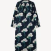 Abito lungo oversize plissettato “Kenzo Archive Rose” in cotone e seta Abito lungo oversize plissettato “Kenzo Archive Rose” in cotone e seta