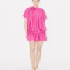 Abito oversize plissettato in seta Abito oversize plissettato in seta