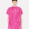 Abito oversize plissettato in seta Abito oversize plissettato in seta