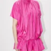 Abito oversize plissettato in seta Abito oversize plissettato in seta
