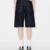 Bermuda boyfriend a vita bassa in denim giapponese
