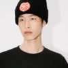 Berretto ricamato “Kenzo Boke Heart” in lana e cotone