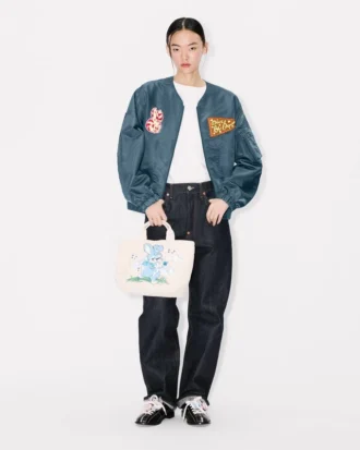 Bomber leggero senza collo “Kenzo Badges”