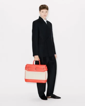 Borsa ‘Kenzo Holdall’ in tela e pelle