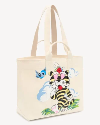 Borsa tote grande “Kenzo Cartoon” in tela