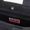 Borsa tote grande “Kenzo Tulip” in twill effetto denim Borsa tote grande “Kenzo Tulip” in twill effetto denim