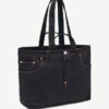 Borsa tote “Kenzo Five Pockets” in twill effetto denim Borsa tote “Kenzo Five Pockets” in twill effetto denim