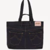 Borsa tote “Kenzo Five Pockets” in twill effetto denim Borsa tote “Kenzo Five Pockets” in twill effetto denim