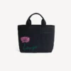 Borsa Tote piccola ‘Kenzo Tulip’ in twill effetto denim Borsa Tote piccola ‘Kenzo Tulip’ in twill effetto denim