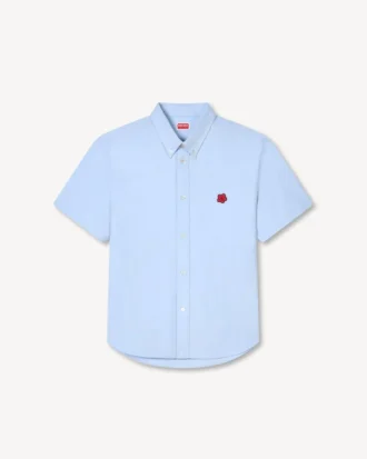 Camicia a maniche corte “Boke Flower” in cotone Oxford