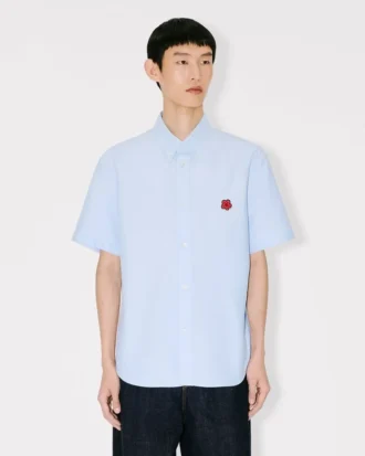 Camicia a maniche corte “Boke Flower” in cotone Oxford