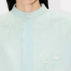 Camicia a maniche corte con ricamo “Kenzo Cartoon” in chambray stone bleach Camicia a maniche corte con ricamo “Kenzo Cartoon” in chambray stone bleach