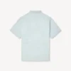 Camicia a maniche corte con ricamo “Kenzo Cartoon” in chambray stone bleach