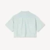 Camicia a maniche corte con ricamo “Kenzo Cartoon” in chambray stone bleach Camicia a maniche corte con ricamo “Kenzo Cartoon” in chambray stone bleach