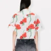 Camicia a maniche corte “Kenzo Archive Rose” in popeline di cotone Camicia a maniche corte “Kenzo Archive Rose” in popeline di cotone