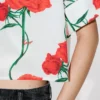 Camicia a maniche corte “Kenzo Archive Rose” in popeline di cotone Camicia a maniche corte “Kenzo Archive Rose” in popeline di cotone