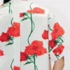 Camicia a maniche corte “Kenzo Archive Rose” in popeline di cotone Camicia a maniche corte “Kenzo Archive Rose” in popeline di cotone