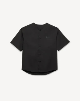 Camicia a maniche corte “Kenzo Signature” in popeline di cotone