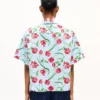 Camicia a maniche corte “Kenzo Tulip” in popeline di cotone