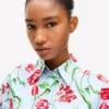 Camicia a maniche corte “Kenzo Tulip” in popeline di cotone