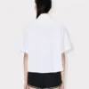 Camicia a maniche corte ricamata ‘Boke Flower 2.0’ in popeline di cotone Camicia a maniche corte ricamata ‘Boke Flower 2.0’ in popeline di cotone