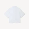 Camicia a maniche corte ricamata ‘Boke Flower 2.0’ in popeline di cotone Camicia a maniche corte ricamata ‘Boke Flower 2.0’ in popeline di cotone