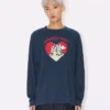 Camicia a maniche lunghe dal taglio morbido con disegno “Kenzo Cartoon” in cotone Camicia a maniche lunghe dal taglio morbido con disegno “Kenzo Cartoon” in cotone