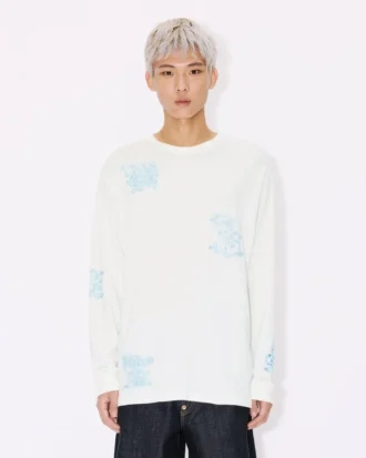 Camicia a maniche lunghe dal taglio morbido con disegno “Kenzo Cartoon” in cotone