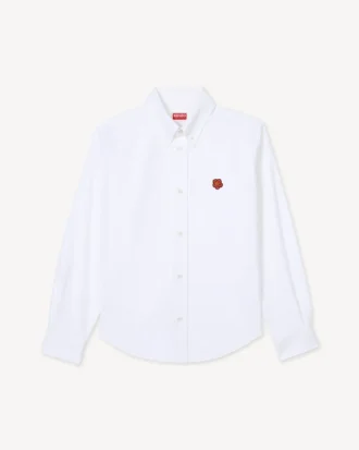 Camicia aderente “Boke Flower” in cotone Oxford