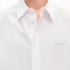 Camicia casual a maniche corte ‘Kenzo Signature’ in cotone seersucker