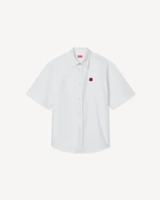 Camicia casual con ricamo “Boke Flower”