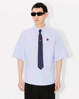 Camicia casual con ricamo “Boke Flower”