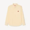 Camicia casual con ricamo “Boke Flower” in cotone seersucker Camicia casual con ricamo “Boke Flower” in cotone seersucker