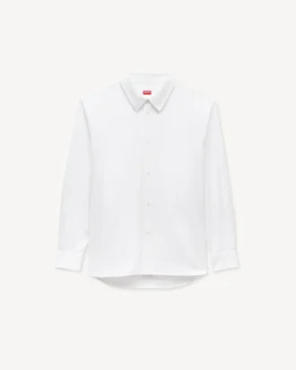 Camicia casual in popeline di cotone