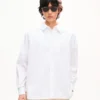 Camicia casual in popeline di cotone