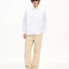 Camicia casual in popeline di cotone