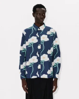 Camicia casual Kenzo Archive Rose’ in cotone Oxford