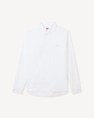 Camicia casual “Kenzo Signature” in cotone seersucker