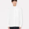 Camicia con colletto a fiocco in cotone