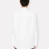 Camicia con colletto a fiocco in cotone
