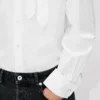 Camicia con colletto a fiocco in cotone