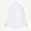 Camicia con colletto a fiocco in cotone