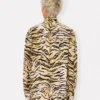 Camicia con fiocco “Kenzo Tiger” in cotone