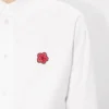 Camicia con ricamo “Boke Flower” in cotone Oxford Camicia con ricamo “Boke Flower” in cotone Oxford