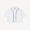Camicia da baseball a maniche corte ‘Boke Flower 2.0’ in popeline di cotone Camicia da baseball a maniche corte ‘Boke Flower 2.0’ in popeline di cotone