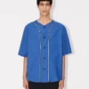 Camicia da baseball a maniche corte ‘Boke Flower 2.0’ in popeline di cotone Camicia da baseball a maniche corte ‘Boke Flower 2.0’ in popeline di cotone