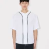 Camicia da baseball a maniche corte ‘Boke Flower 2.0’ in popeline di cotone Camicia da baseball a maniche corte ‘Boke Flower 2.0’ in popeline di cotone
