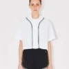 Camicia da baseball a maniche corte ‘Boke Flower 2.0’ in popeline di cotone Camicia da baseball a maniche corte ‘Boke Flower 2.0’ in popeline di cotone